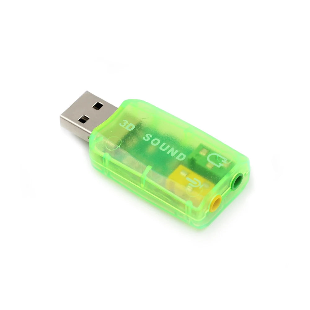 1pc New USB 2.0 Interface 5.1 Stereo Audio Sound Card Adaptor for PC Drop Shipping