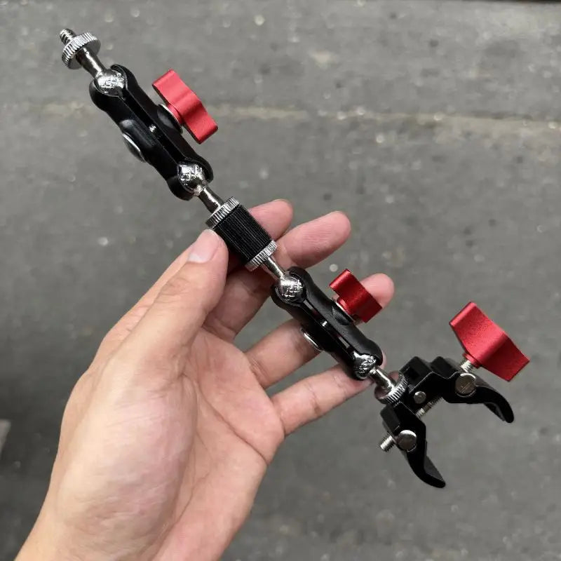 1 Set Photography Accessories Camera Metal Super Clamp With Double Ball Head Magic Arm For  Monitor Light Mic Phone Mount