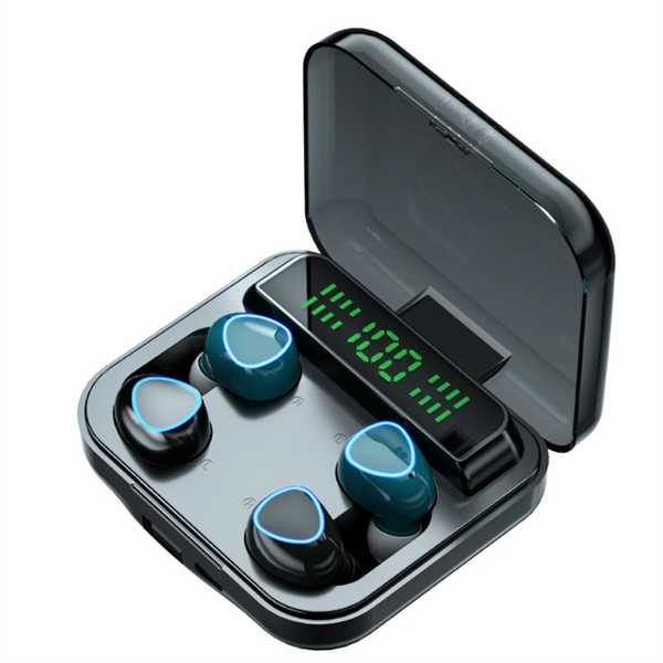 A07I M22 Couple Wireless Headphones Touch Digital Display Bluetooth Headphones Dual Earbuds Noise Cancelling Headphones