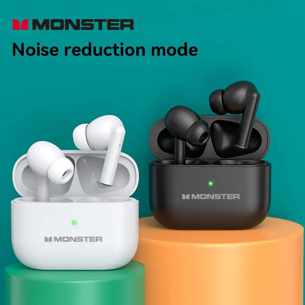 Monster Wireless Earbuds Bluetooth Earbuds with Noise Cancelling Headphone 48H Playtime Earphone
