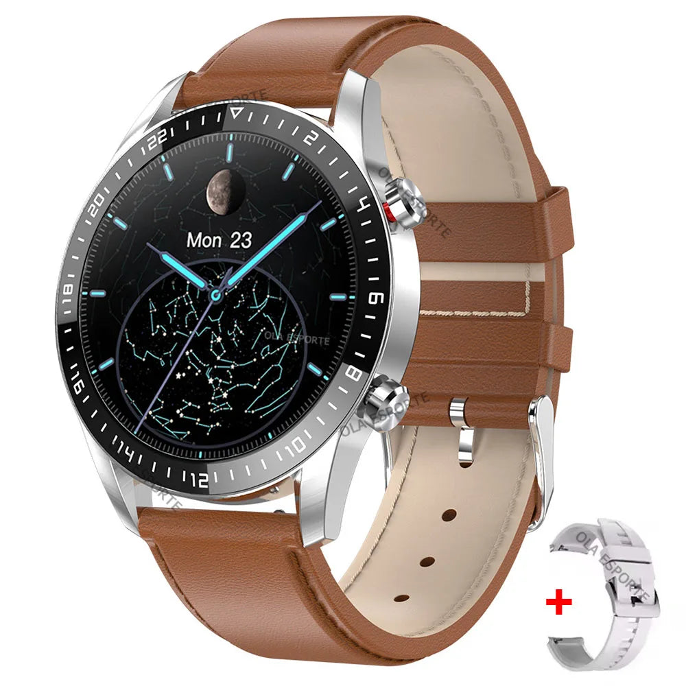 2025 NEW Smart Watch Women Men AMOLED Screen Bluetooth Call Full Touch Screen Weather Call Sports Smart Bracelet 5ATM Waterproof