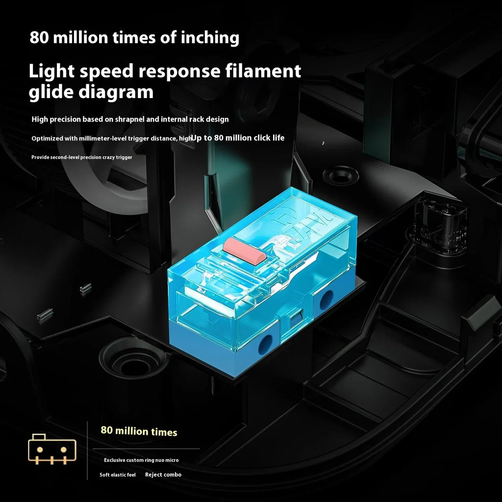 New PHYLINA S480 Esports Mouse wireless 8K PAW3950 PAW3395 Lightweight Gaming Mouse Customise Computer Office Accessories Gifts