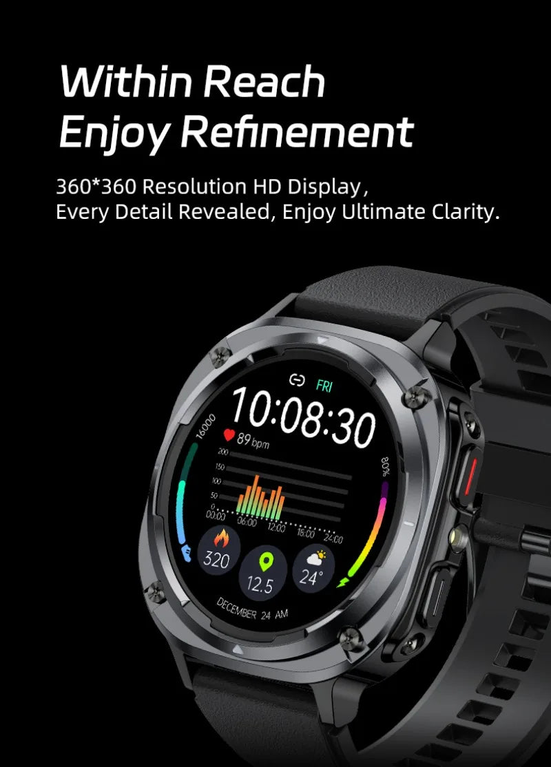 2025 New Model Smart Watch S90 24H Health Monitor 100+ Sports Modes Waterproof IP67 multiple languages 1.39" 430mAh Watch