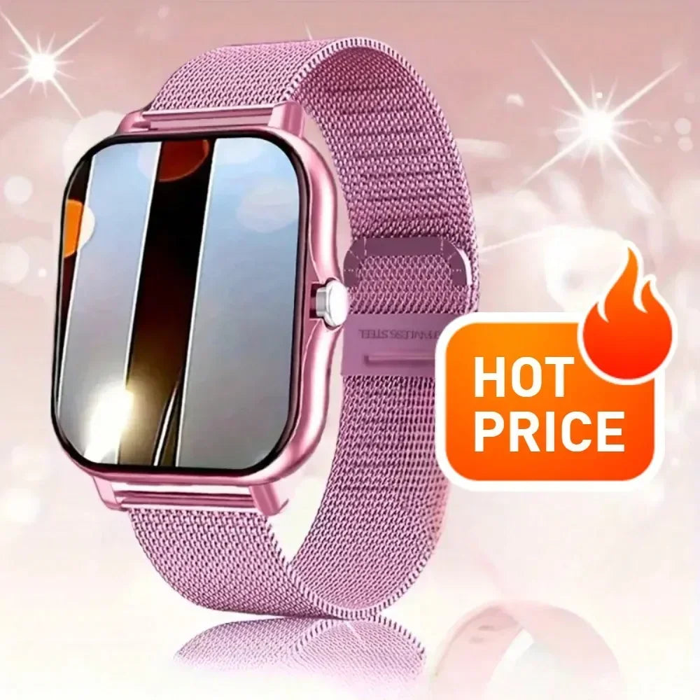 2025 Smart Fitness Watch - Wireless Calls, 50 Sports Modes, HR/SpO2 Tracking (iOS/Android)