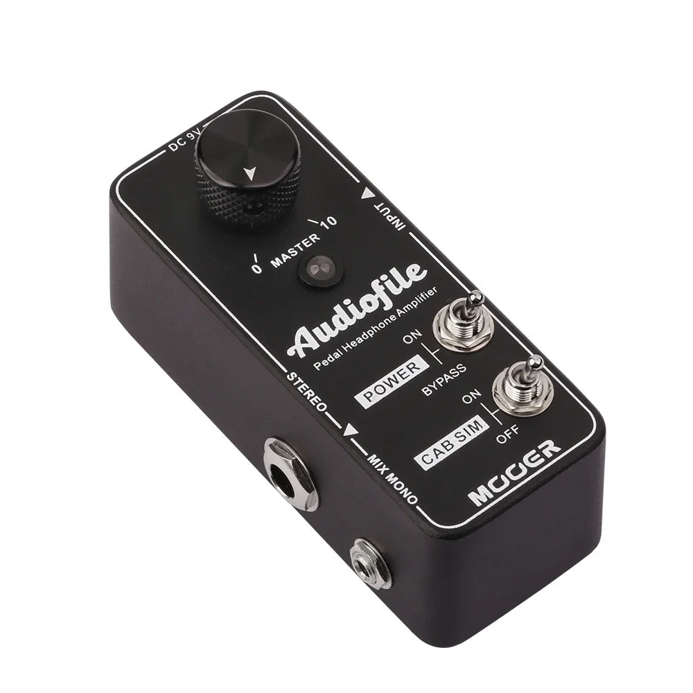 MOOER Audiofile Guitar Headphone Amp Analog, Access to Effects Circuits, Buffer/Clean Boost for Electric Guitar/Bass