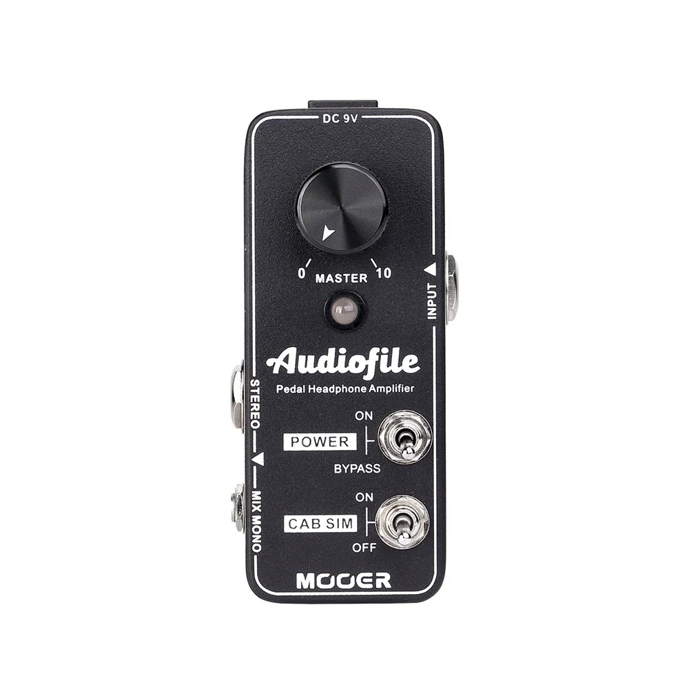 MOOER Audiofile Guitar Headphone Amp Analog, Access to Effects Circuits, Buffer/Clean Boost for Electric Guitar/Bass