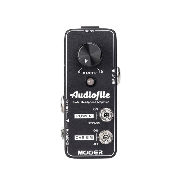 MOOER Audiofile Guitar Headphone Amp Analog, Access to Effects Circuits, Buffer/Clean Boost for Electric Guitar/Bass