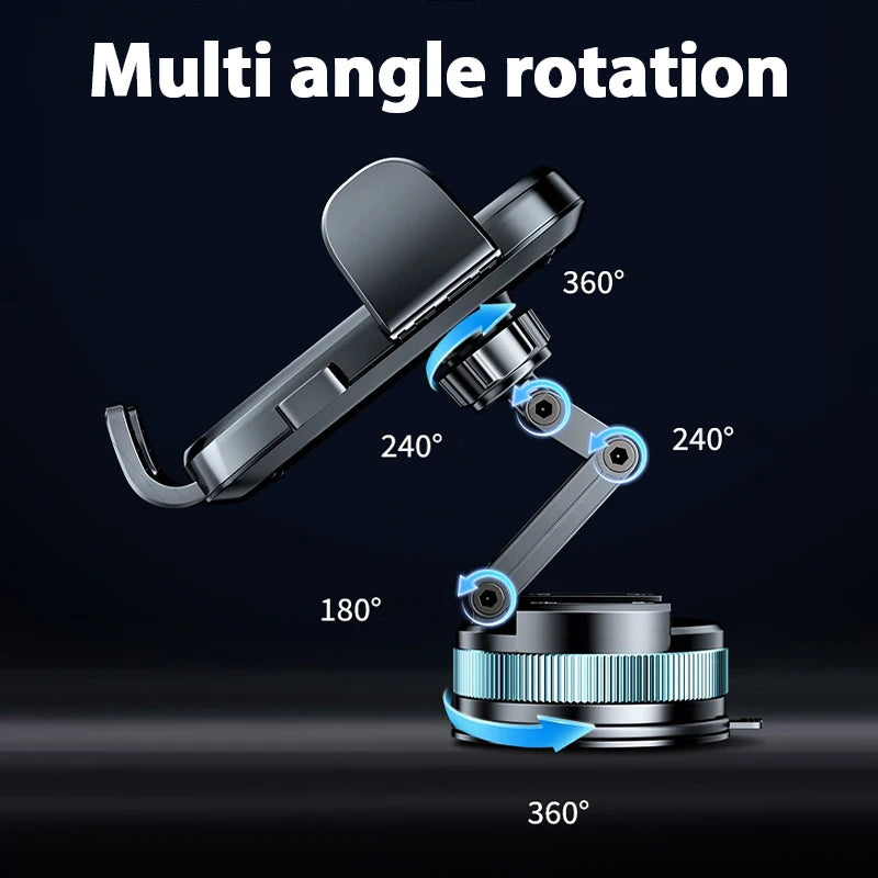 New Car Mobile Phone Stand Multi Angle Swivel Dashboard Suction Mount Compatible with Most Smartphones Car Accessories