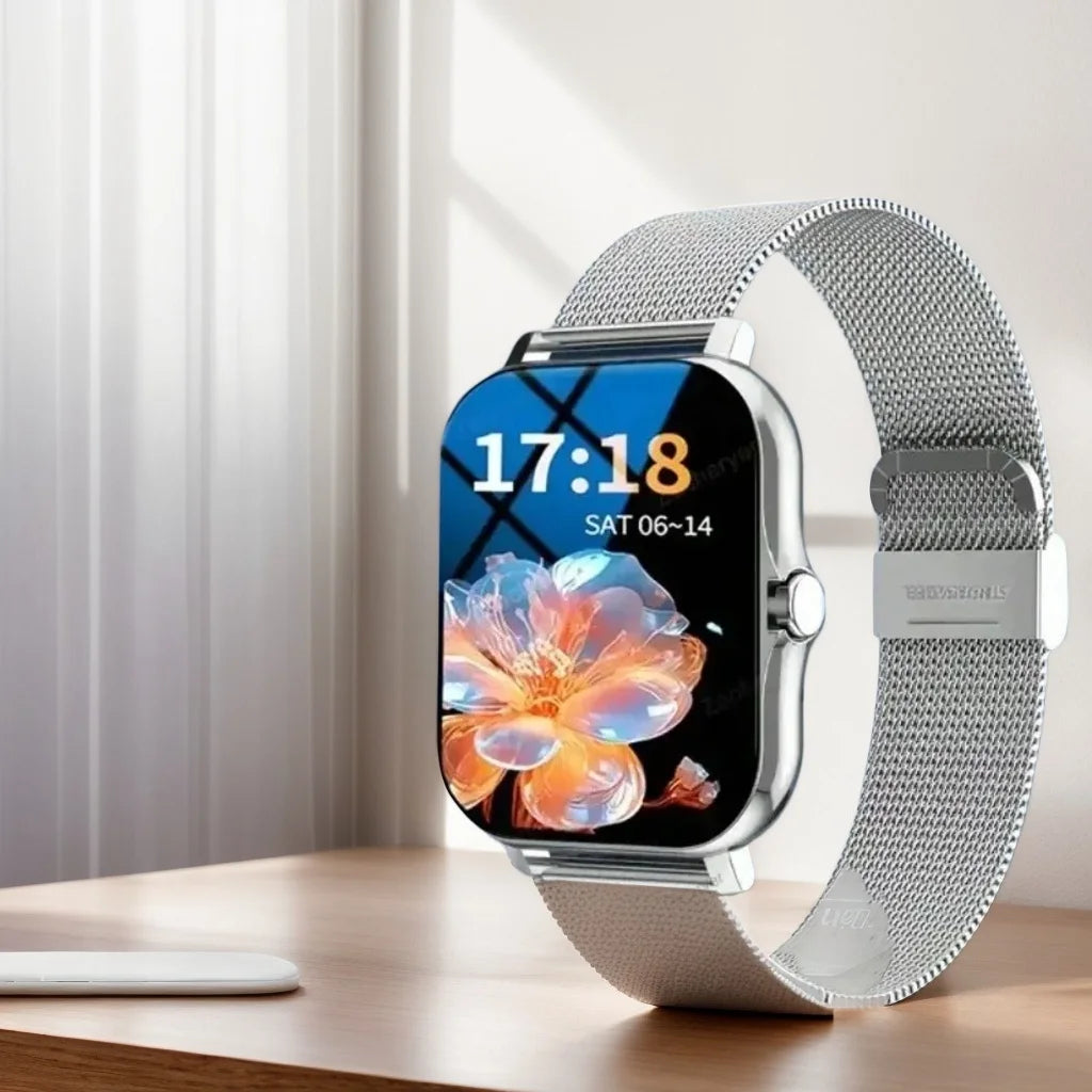 2025 Smart Fitness Watch - Wireless Calls, 50 Sports Modes, HR/SpO2 Tracking (iOS/Android)