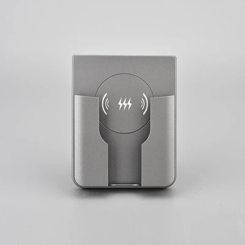 15W Wall Mount Wireless Charger, Qi Universal Fast Charging Panel for iPhone & Android, Flush AC 110–220V In-Wall Phone Charger