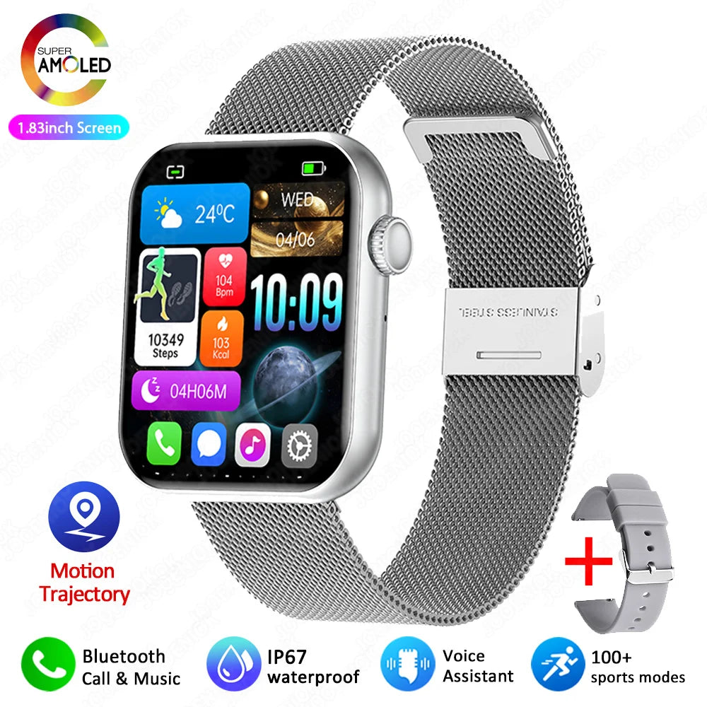 2025 New Smartwatch Men Android IOS Phone 1.9"HD Screen Bluetooth Call Heart Rate Monitoring Sports Waterproof Smart Watch Women