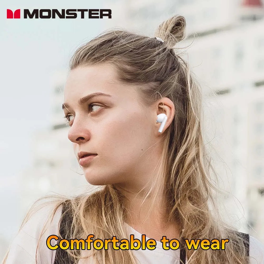 Monster Wireless Earbuds Bluetooth Earbuds with Noise Cancelling Headphone 48H Playtime Earphone