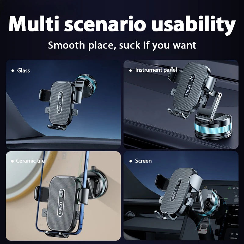 New Car Mobile Phone Stand Multi Angle Swivel Dashboard Suction Mount Compatible with Most Smartphones Car Accessories
