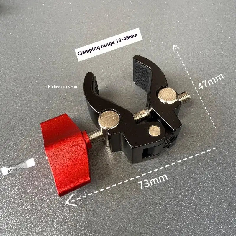 1 Set Photography Accessories Camera Metal Super Clamp With Double Ball Head Magic Arm For  Monitor Light Mic Phone Mount