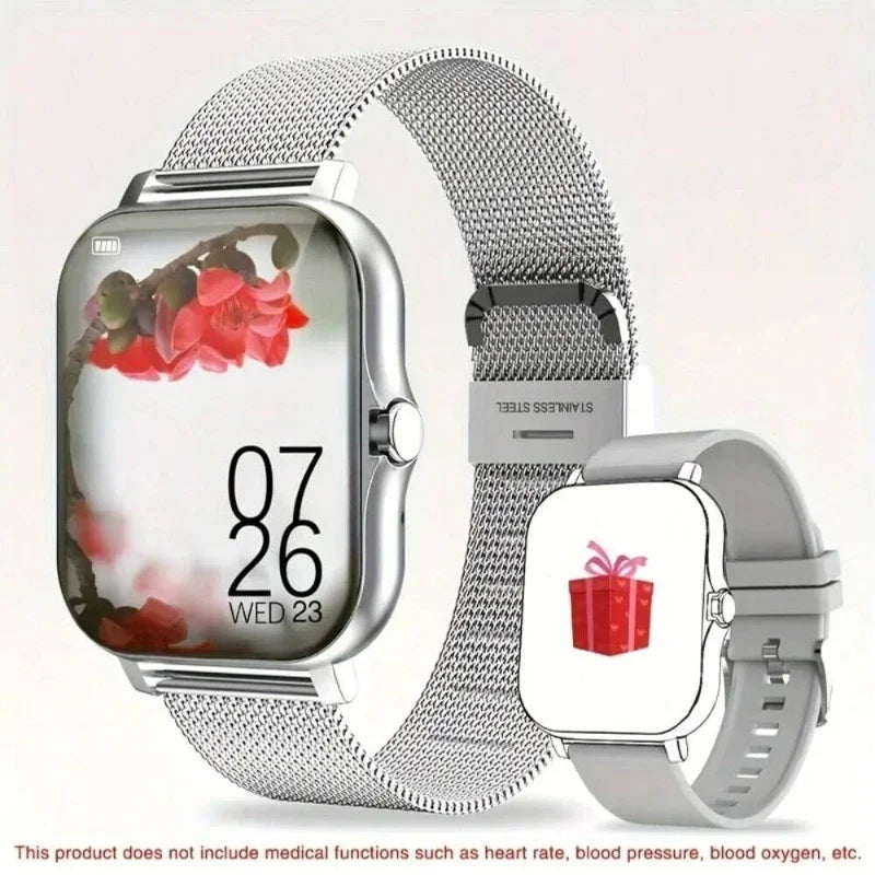 2025 Smart Fitness Watch - Wireless Calls, 50 Sports Modes, HR/SpO2 Tracking (iOS/Android)
