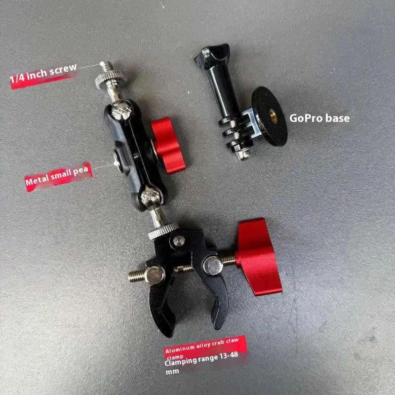 1 Set Photography Accessories Camera Metal Super Clamp With Double Ball Head Magic Arm For  Monitor Light Mic Phone Mount