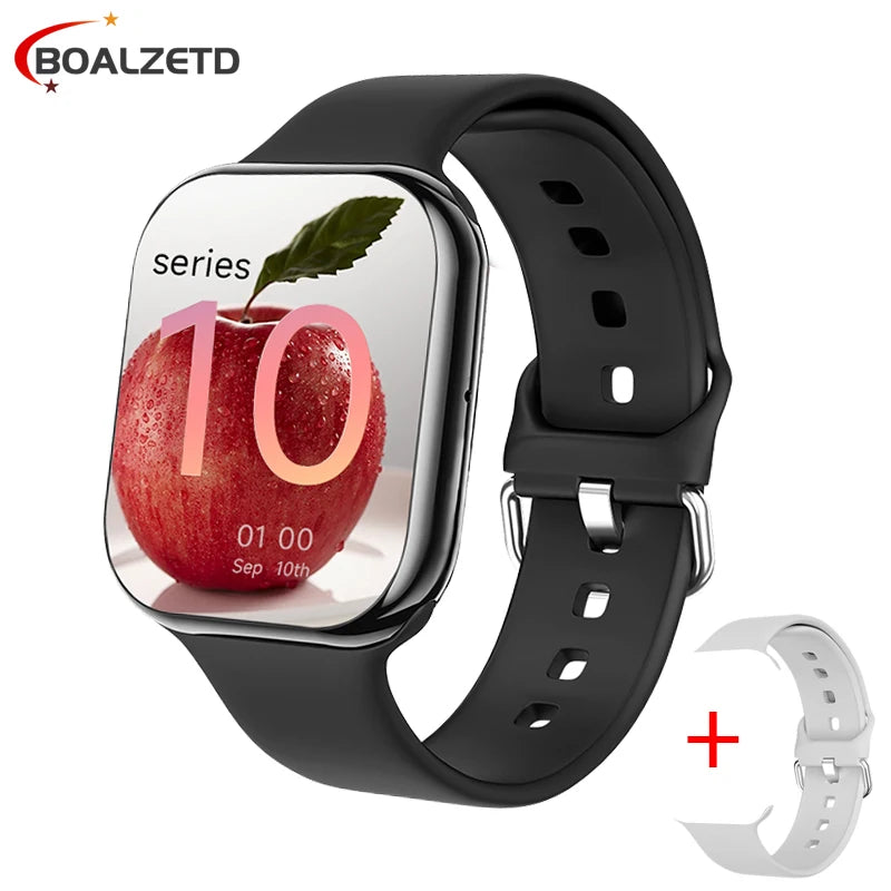 2025 New for Watch 10 Smart Watch Men HD AMOLED Music 3D Surround Health monitoring Bluetooth Call Waterproof Woman smart watchs