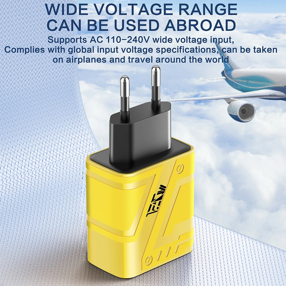 120W Fast Charging Phone Charger 4 in 1 Multi Ports USB Type C Chargers PD Mobile Phone Power Adapter For iPhone Xiaomi Huawei