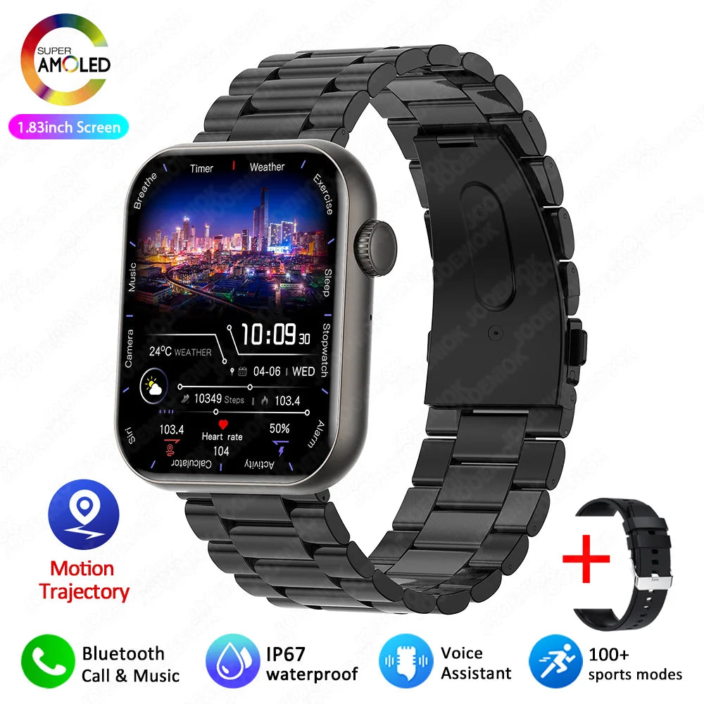 2025 New Smartwatch Men Android IOS Phone 1.9"HD Screen Bluetooth Call Heart Rate Monitoring Sports Waterproof Smart Watch Women