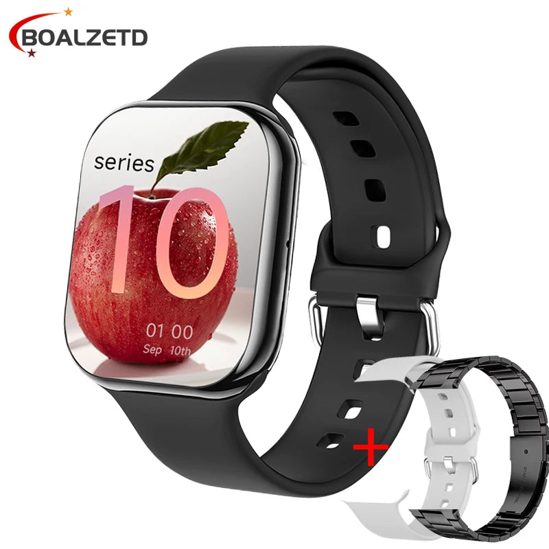 2025 New for Watch 10 Smart Watch Men HD AMOLED Music 3D Surround Health monitoring Bluetooth Call Waterproof Woman smart watchs